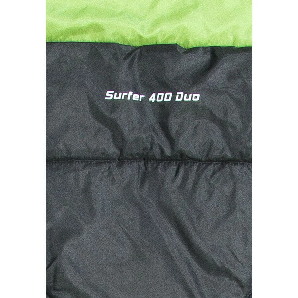 CAMPZ Surfer 400 Sleeping Bag Duo anthracite/green 4 CAMPZ Surfer 400 Sleeping Bag Duo anthracite/green - Image 4