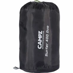 CAMPZ Surfer 400 Sleeping Bag Duo anthracite/green 9 CAMPZ Surfer 400 Sleeping Bag Duo anthracite/green -Synthetic Sleeping Bags Shop campz surfer 400 duo schlafsack anthrazit gruen 5