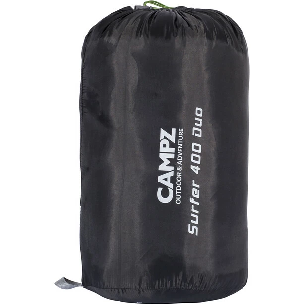 CAMPZ Surfer 400 Sleeping Bag Duo anthracite/green 5 CAMPZ Surfer 400 Sleeping Bag Duo anthracite/green - Image 5