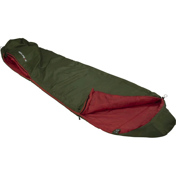 High Peak Lite Pak 1200 Sleeping Bag green/red 2 High Peak Lite Pak 1200 Sleeping Bag green/red - Image 2