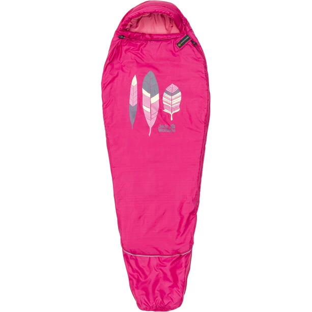 Jack Wolfskin Grow Up Sleeping Bag Kids azalea red 1 Jack Wolfskin Grow Up Sleeping Bag Kids azalea red