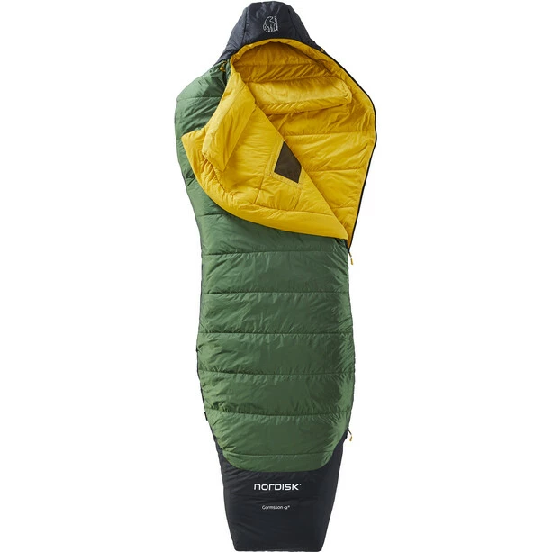 Nordisk Gormsson -2° Curve Sleeping Bag M artichoke green/mustard yellow/black 2 Nordisk Gormsson -2° Curve Sleeping Bag M artichoke green/mustard yellow/black - Image 2