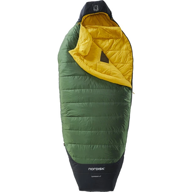 Nordisk Gormsson -2° Egg Sleeping Bag XL artichoke green/mustard yellow/black 2 Nordisk Gormsson -2° Egg Sleeping Bag XL artichoke green/mustard yellow/black - Image 2