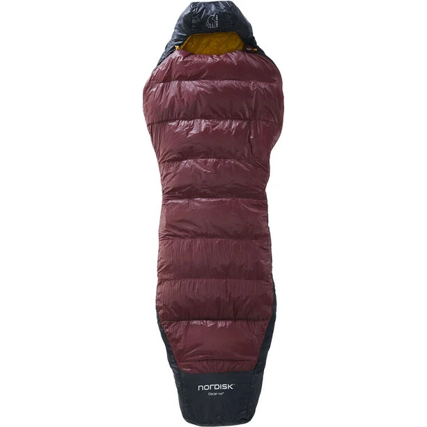 Nordisk Oscar +10° Curve Sleeping Bag L rio red/mustard yellow/black 1 Nordisk Oscar +10° Curve Sleeping Bag L rio red/mustard yellow/black