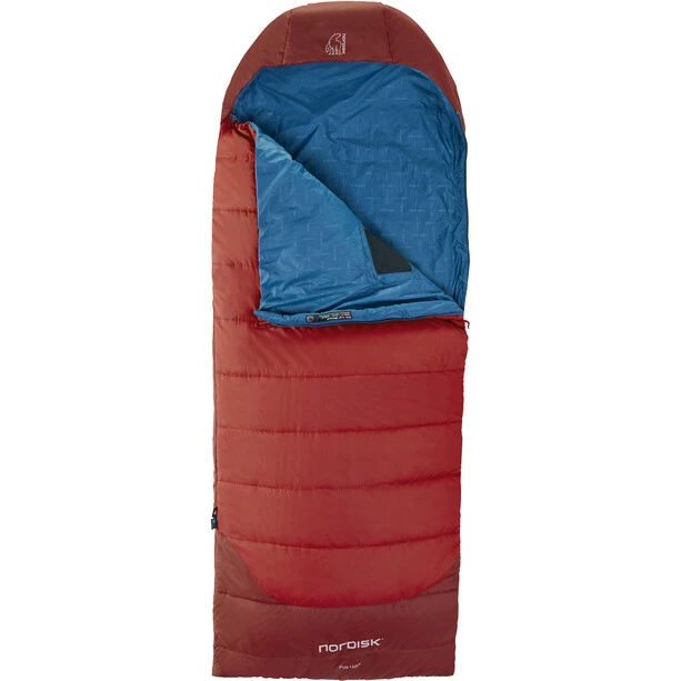 Nordisk Puk +10 Blanket Sleeping Bag M sun-dried tomato/majolica blue/syrah 2 Nordisk Puk +10 Blanket Sleeping Bag M sun-dried tomato/majolica blue/syrah - Image 2