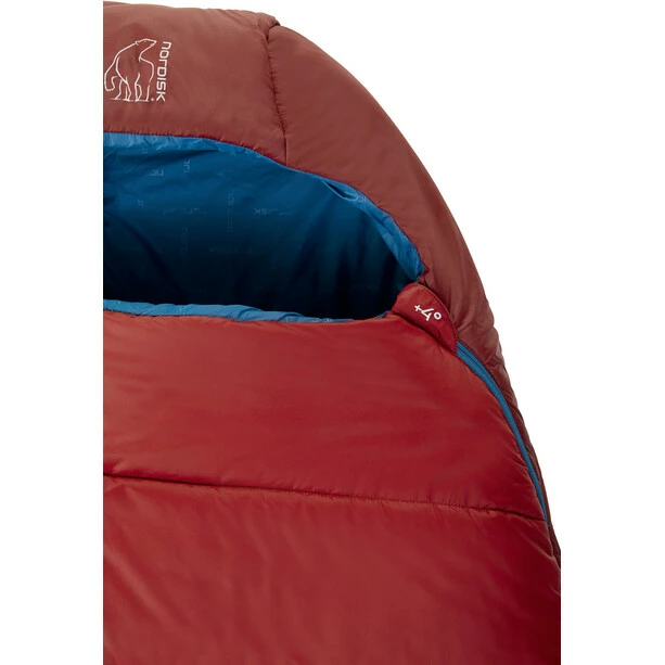Nordisk Puk +4 Egg Sleeping Bag M sun-dried tomato/majolica blue/syrah 5 Nordisk Puk +4 Egg Sleeping Bag M sun-dried tomato/majolica blue/syrah - Image 5