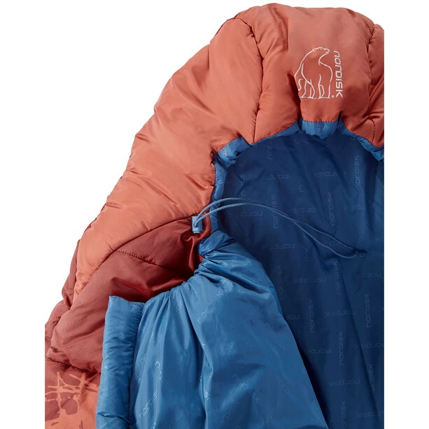 Nordisk Puk Junior Sleeping Bag 130-170cm Kids sundried tomato 6 Nordisk Puk Junior Sleeping Bag 130-170cm Kids sundried tomato - Image 6