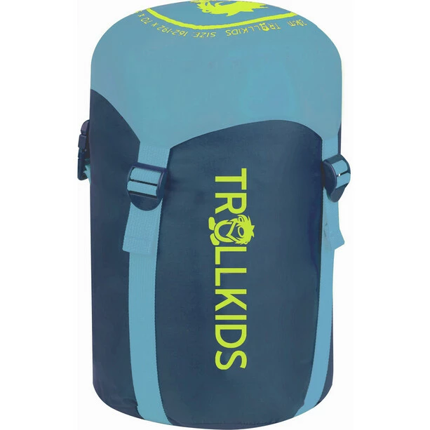 TROLLKIDS Fjell Dreamer Sleeping Bag Extendable Kids petrol/lime 2 TROLLKIDS Fjell Dreamer Sleeping Bag Extendable Kids petrol/lime - Image 2
